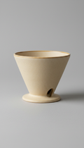 Matte ceramic pour-over coffee dripper