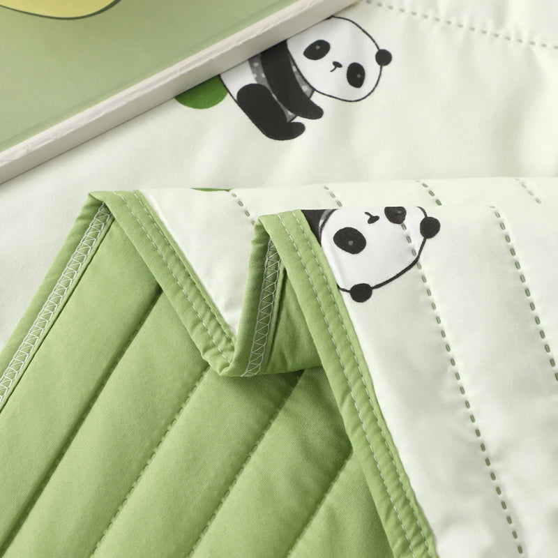 New Fresh Printing Air Conditioner Quilt Skin Friendly Breathable Summer Blanket Soft Airable Comforter Thin Single Double Duvet